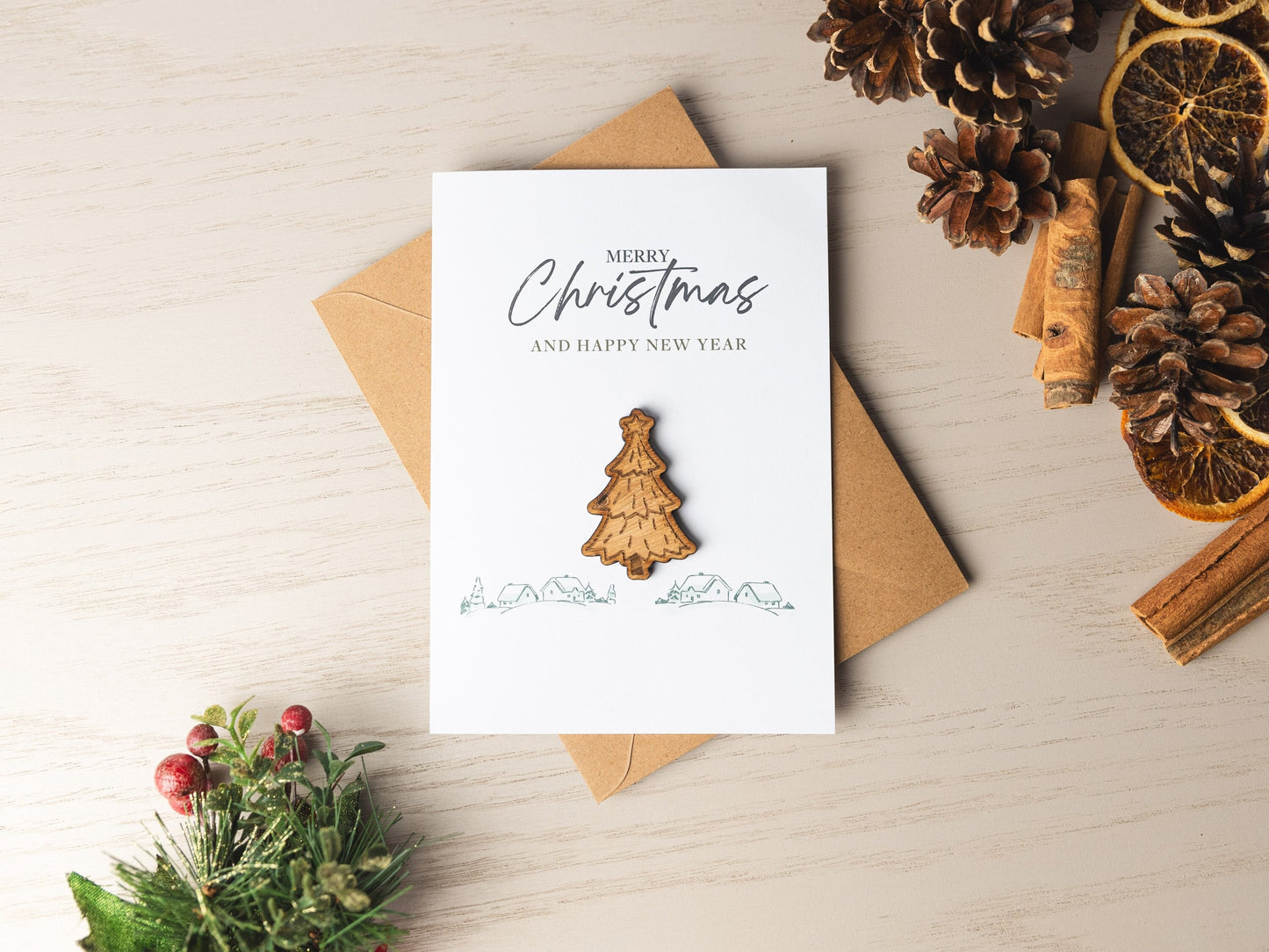 Christmas Tree Card, Christmas Gift for Boyfriend Girlfriend Husband Wife, Christmas Card for Him Her, Handmade Card, Xmas Card for Family