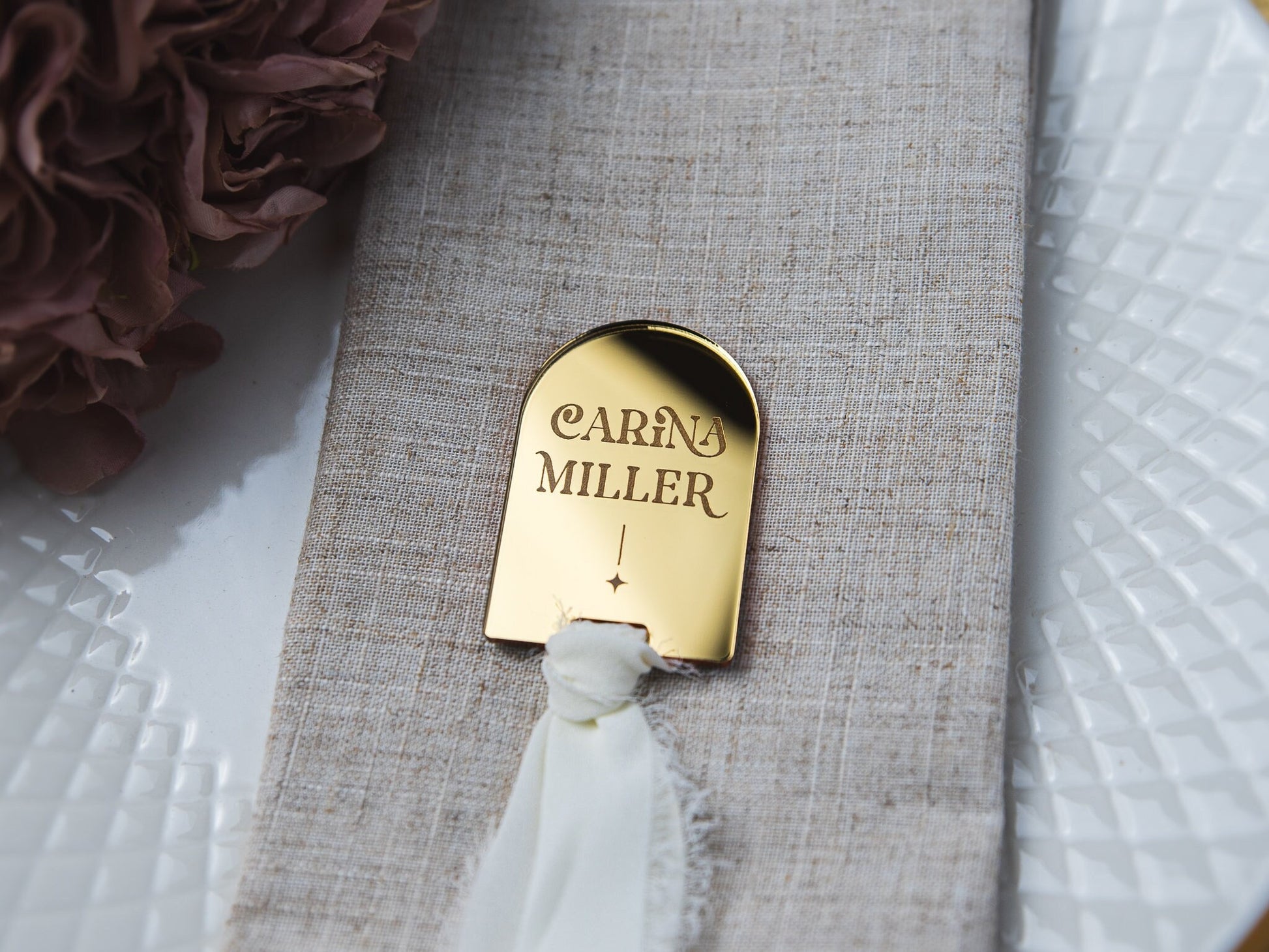 Personalised Place Names, Wedding Place Card, Table Place Name, Guest Seating, Mirror Name Tags, Unique Wedding Favours, Wedding Table Decor