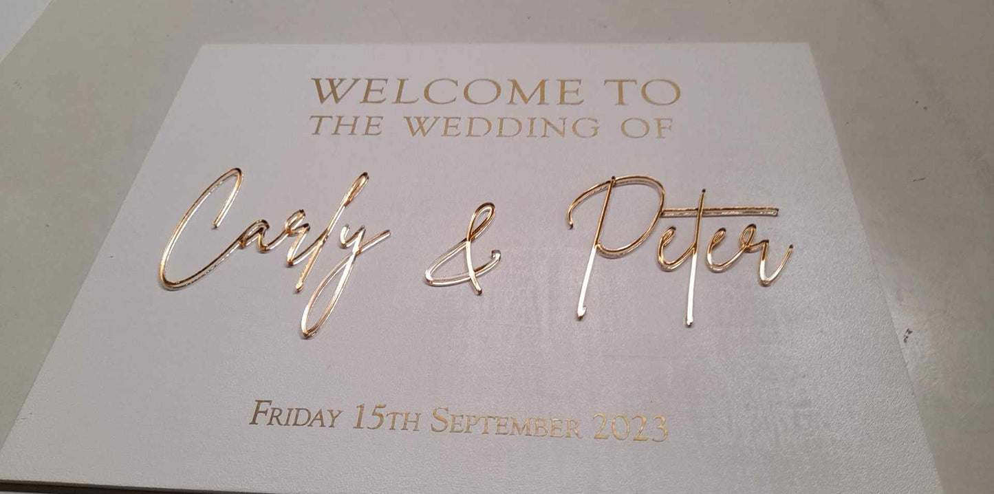 Custom order - Peter Taylor - 15th September 2023 Wedding