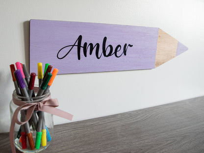 Personalised Crayon Name Sign