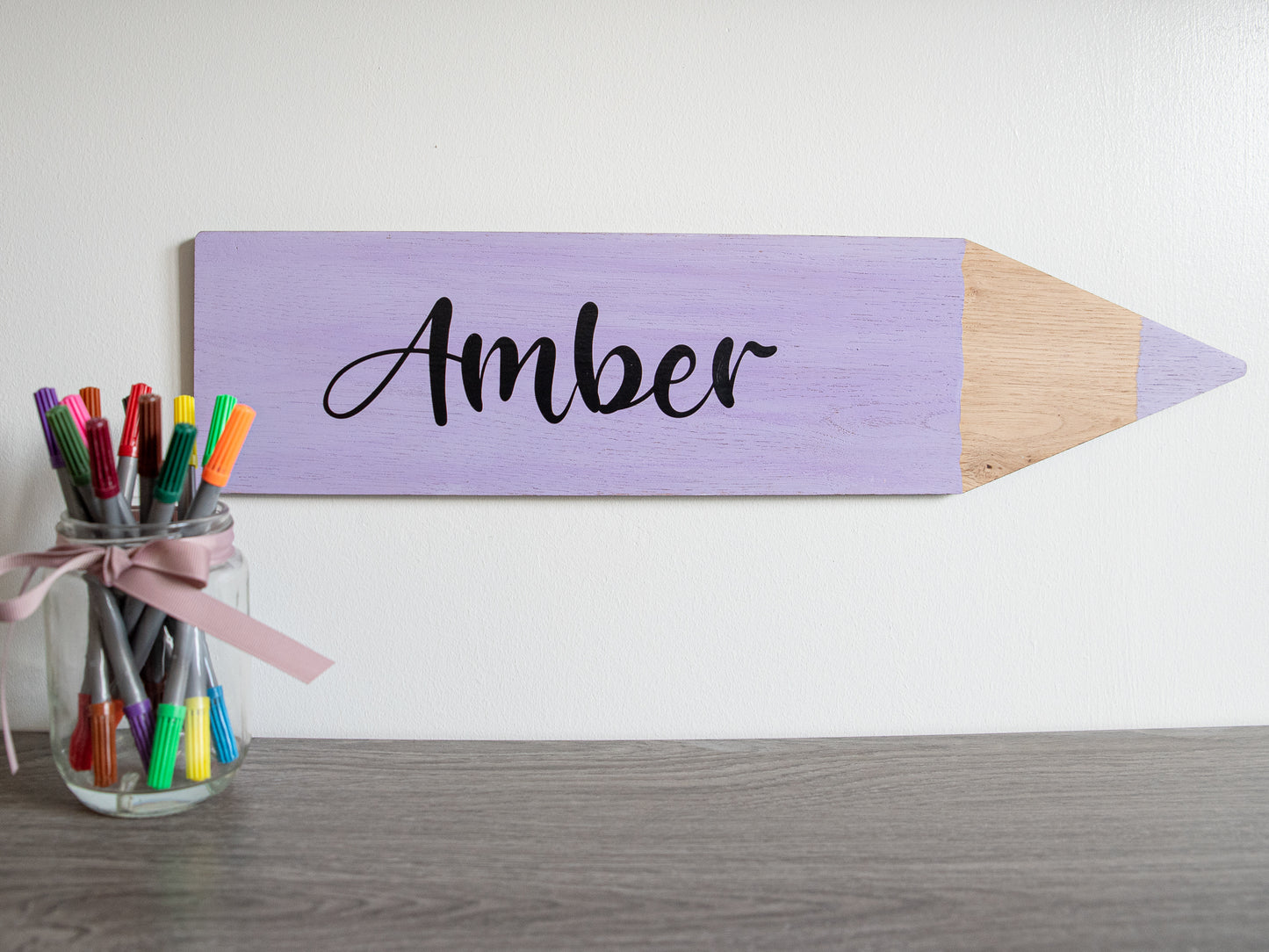 Personalised Crayon Name Sign