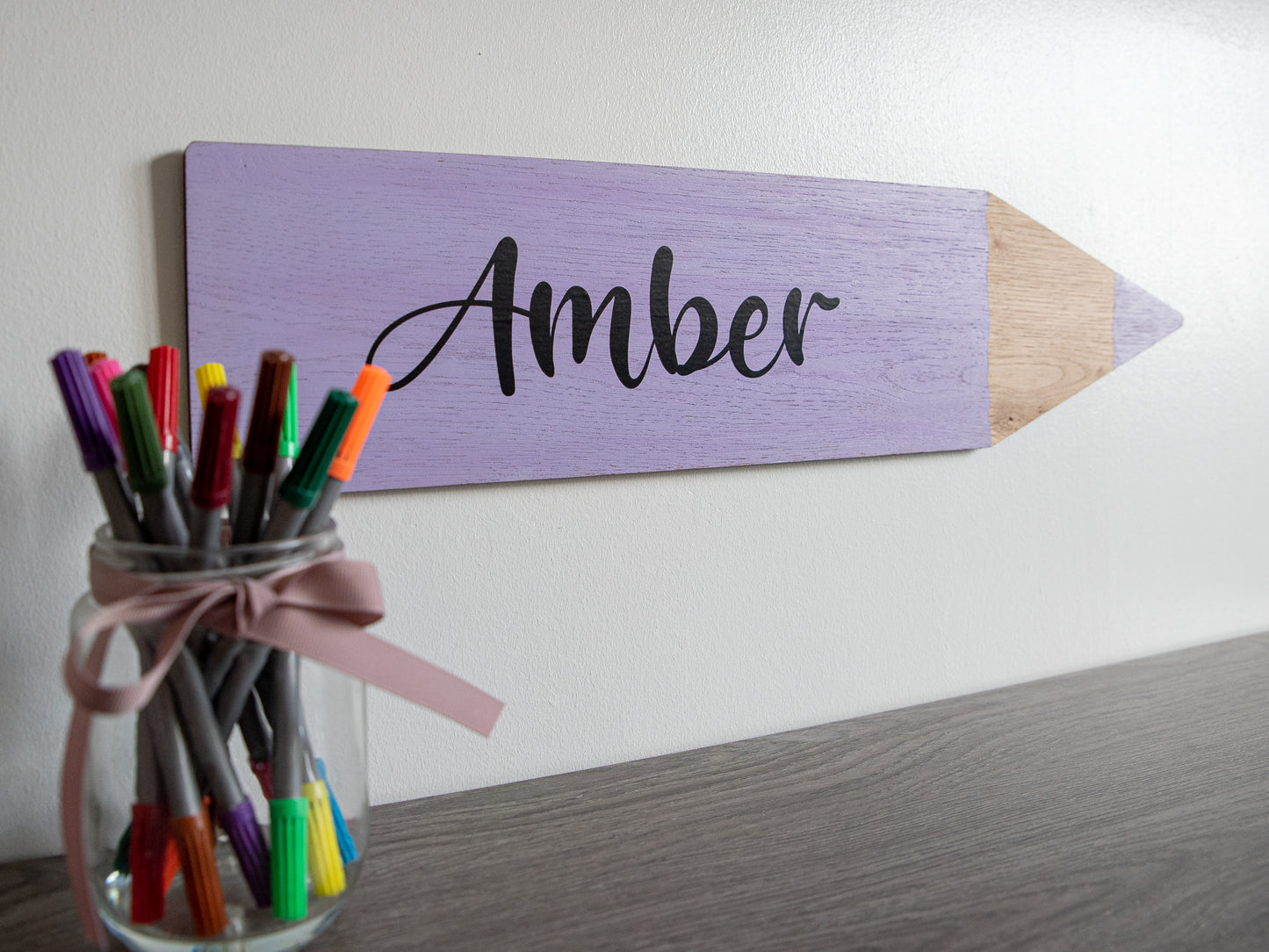 Personalised Crayon Name Sign
