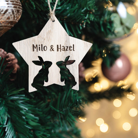 Personalised Bunny Hanging Bauble