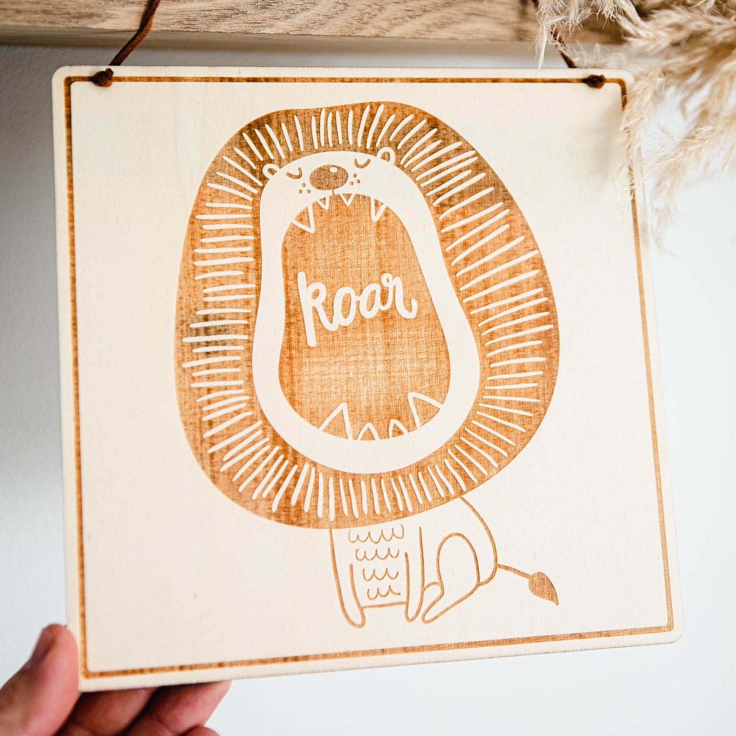 Lion Roar Hanging Sign