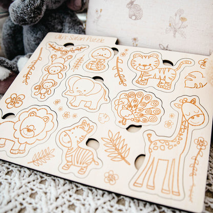 Personalised Montessori Safari Puzzle