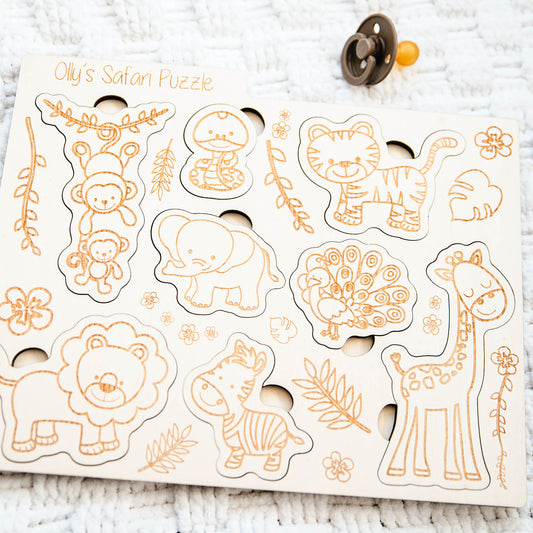 Personalised Montessori Safari Puzzle