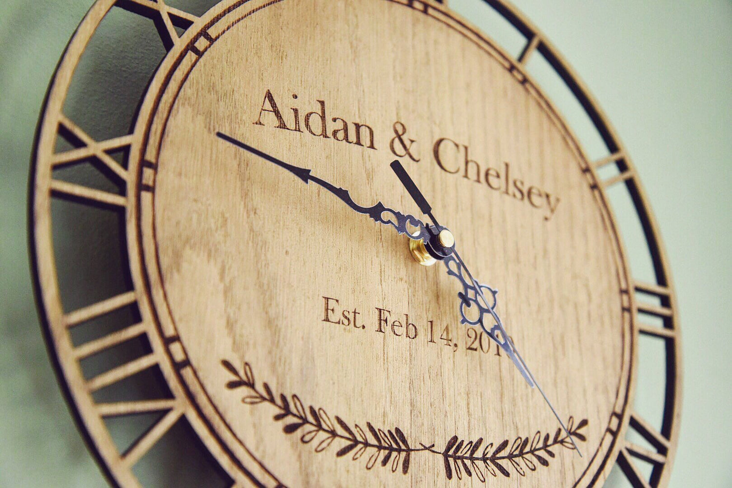 Personalised Couple Anniversary Date Clock-Maison Creations