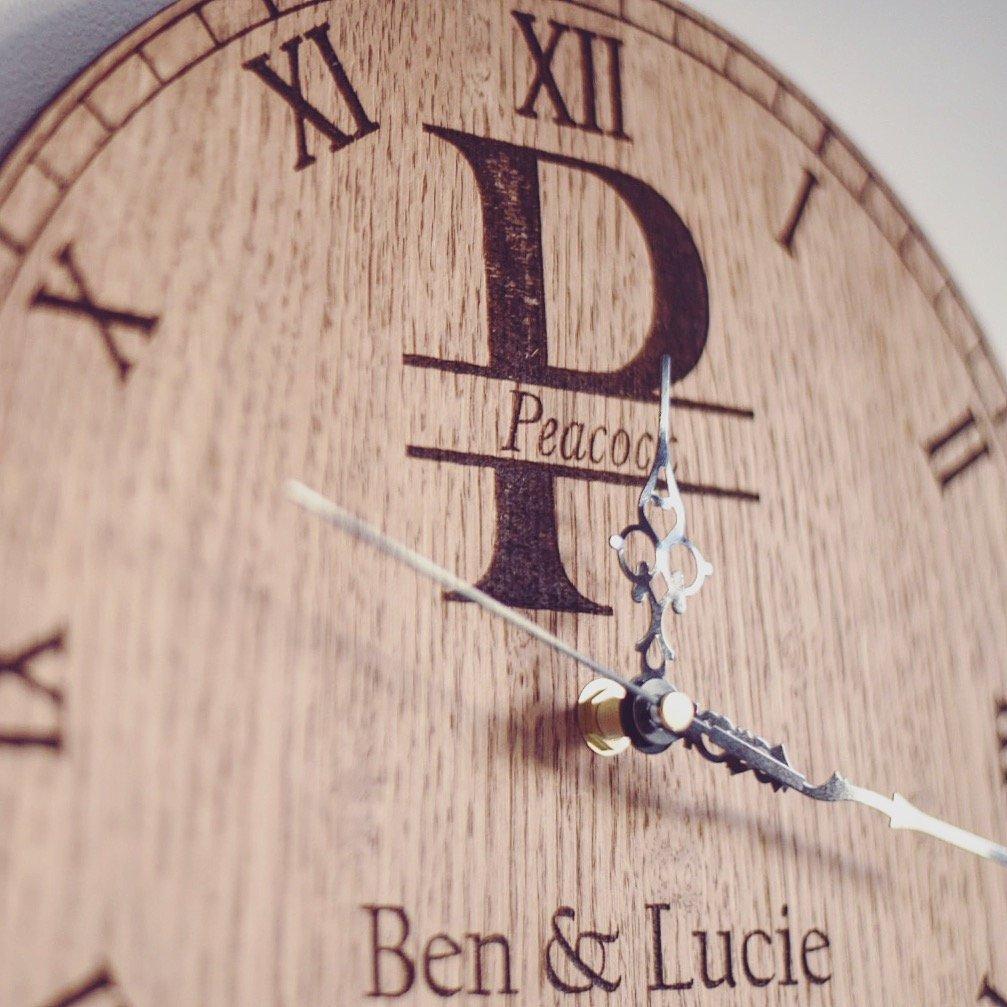 Personalised Couple Anniversary Date Clock-Maison Creations