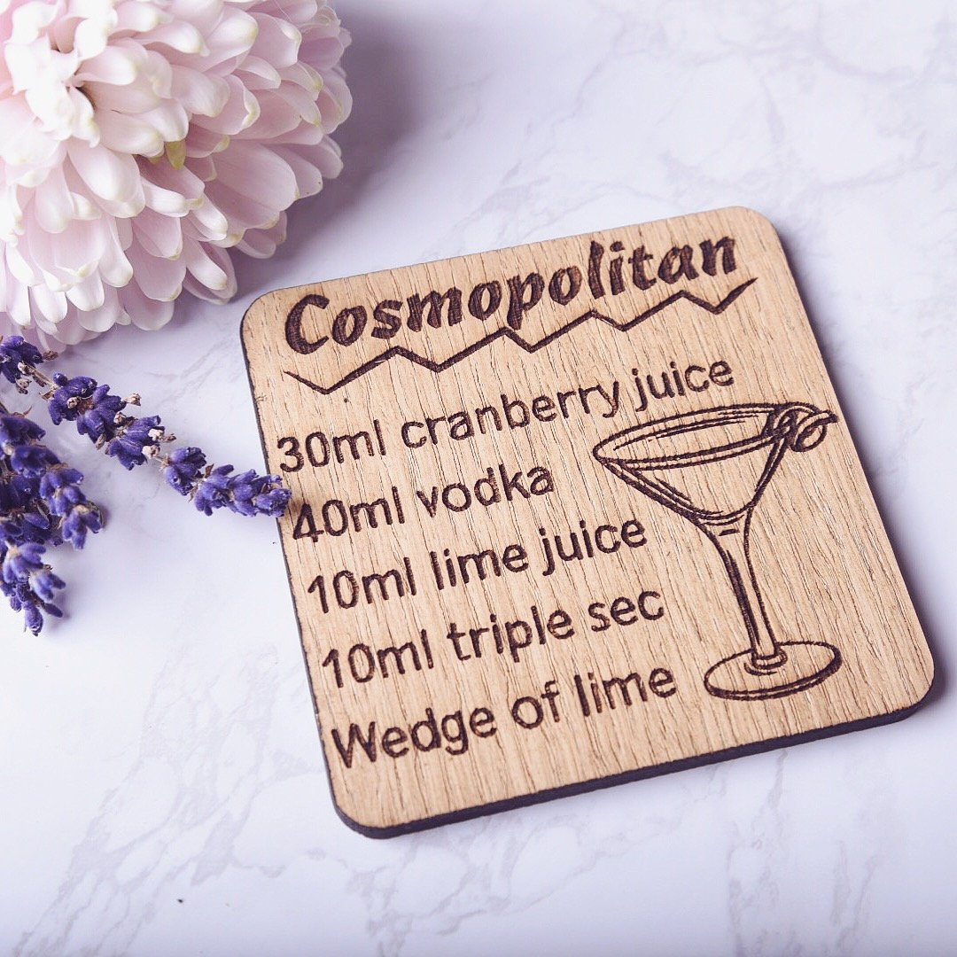 Cocktail Recipe Coaster - HomeCreationss