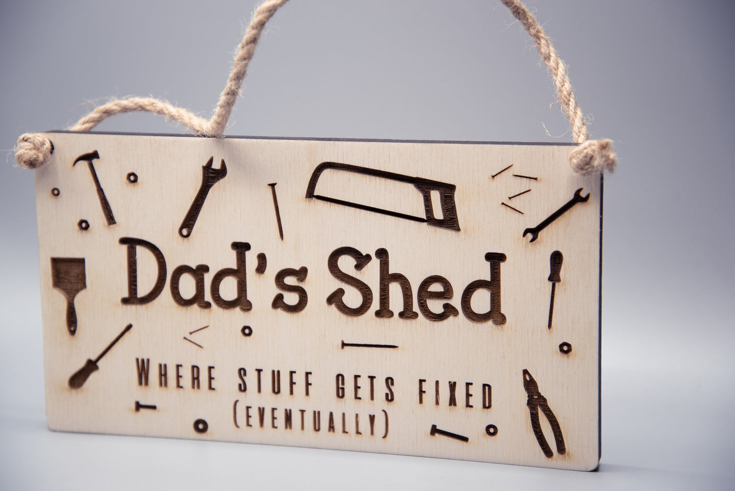 Wooden Dad Signs - Dad&#39;s Shed, Dad&#39;s BBQ, Fathers Day gift, Fathers Day gift idea, Man Cave sign