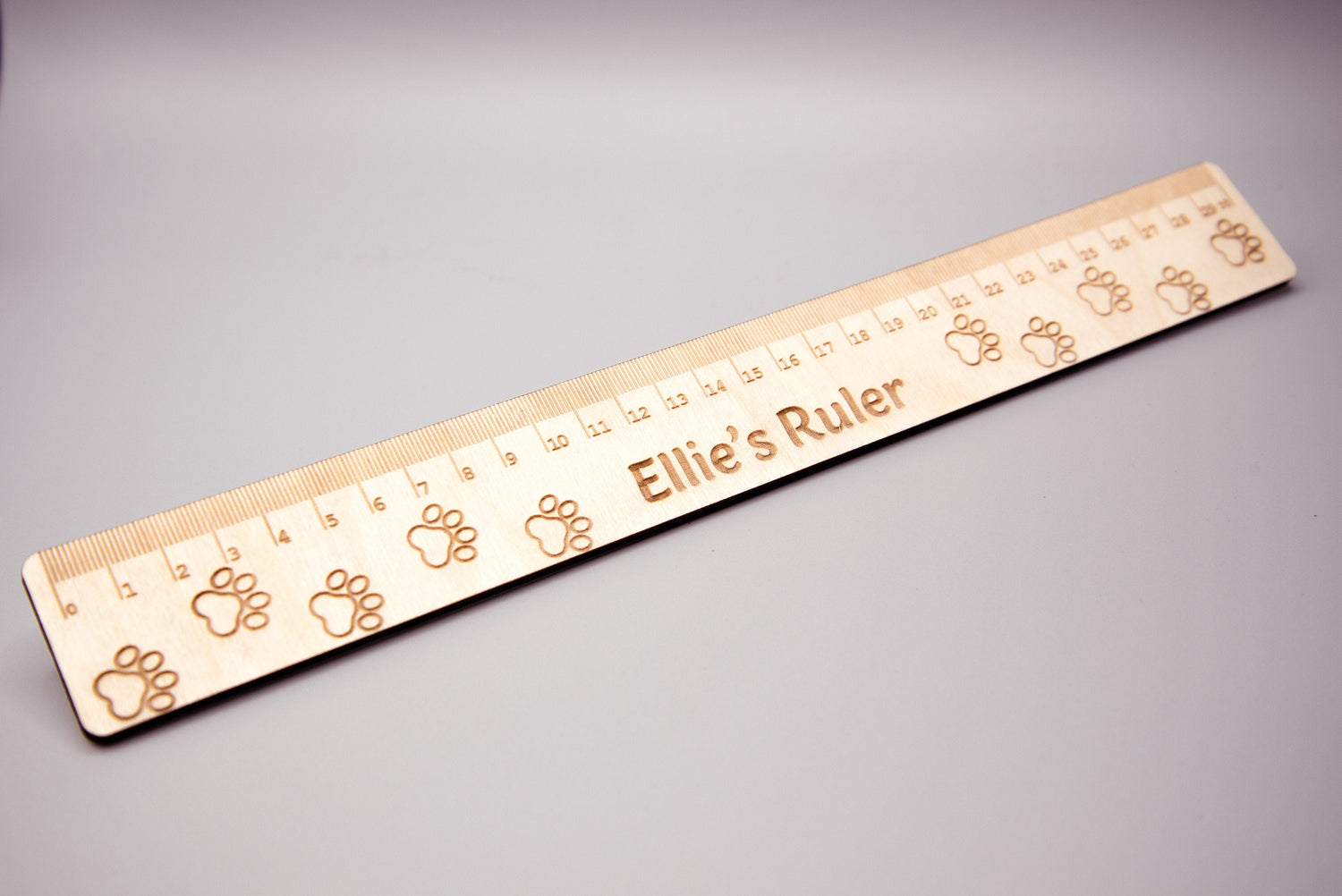 Personalised Paw Print Ruler | Isolation Gift | Home-Schooling Gift | Back To School Gift | Animal Lover