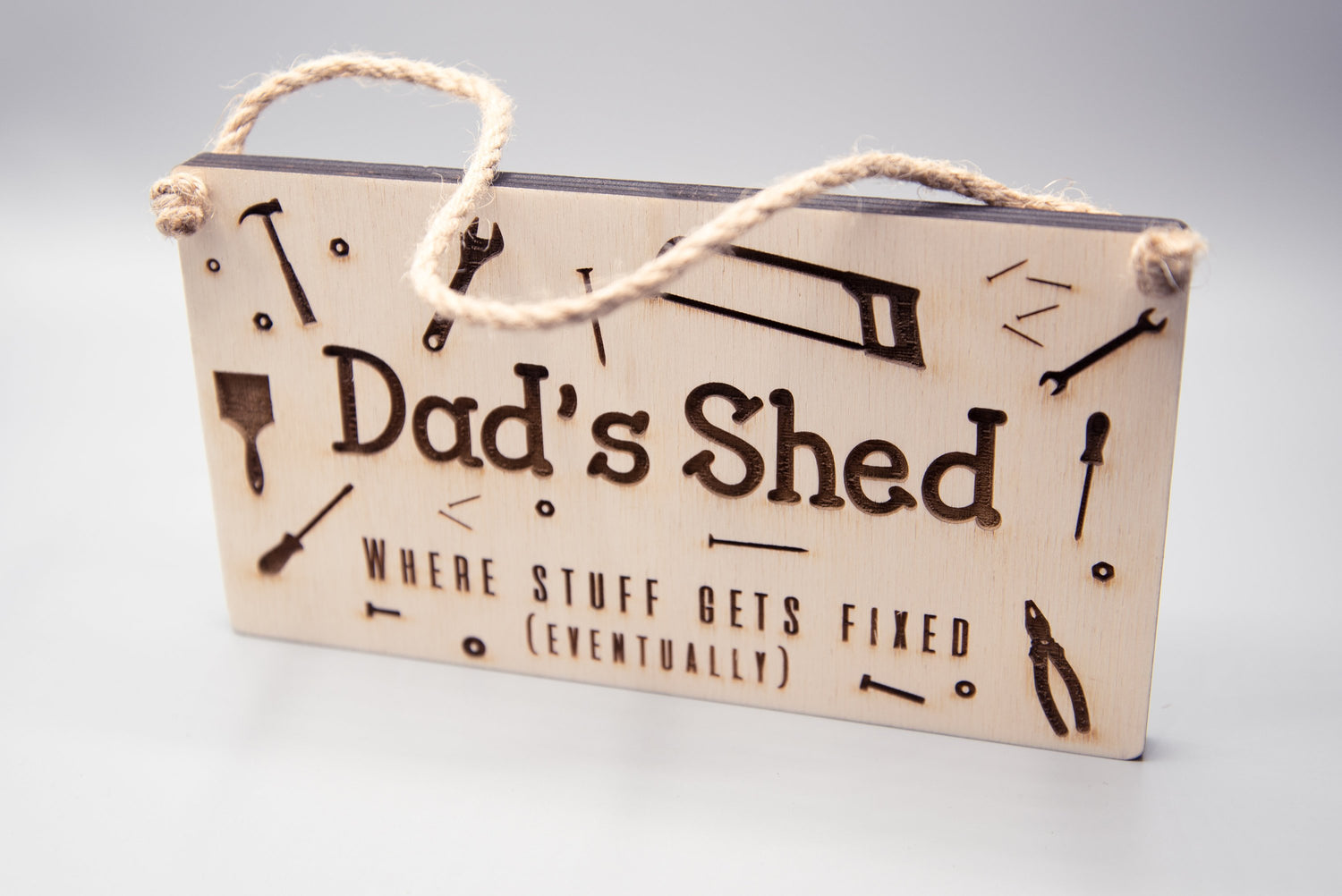 Wooden Dad Signs - Dad&#39;s Shed, Dad&#39;s BBQ, Fathers Day gift, Fathers Day gift idea, Man Cave sign