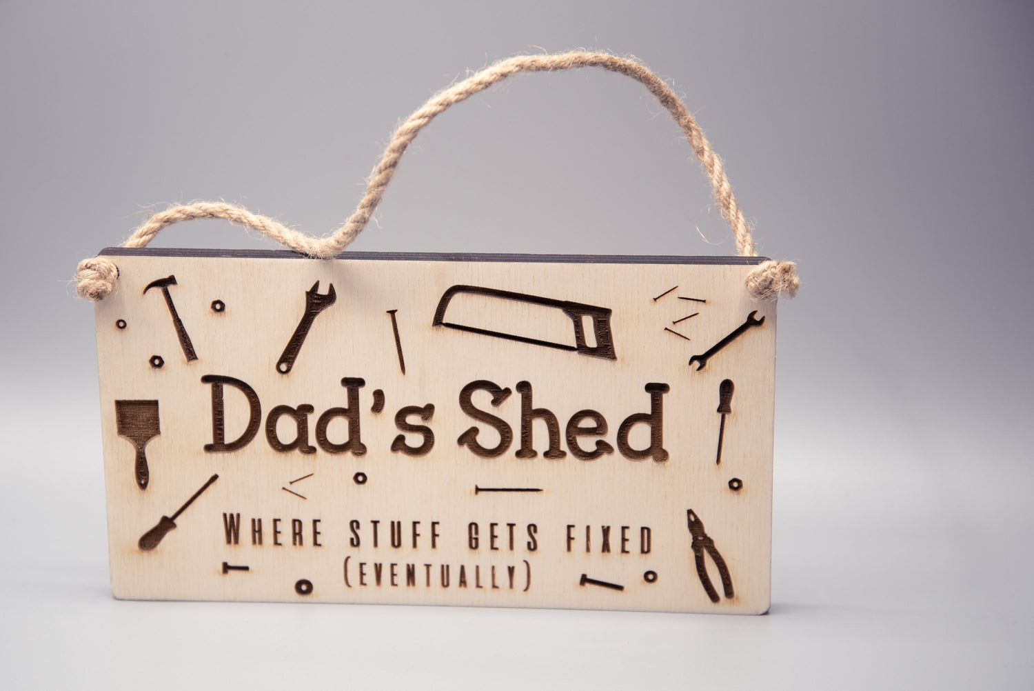 Wooden Dad Signs - Dad&#39;s Shed, Dad&#39;s BBQ, Fathers Day gift, Fathers Day gift idea, Man Cave sign