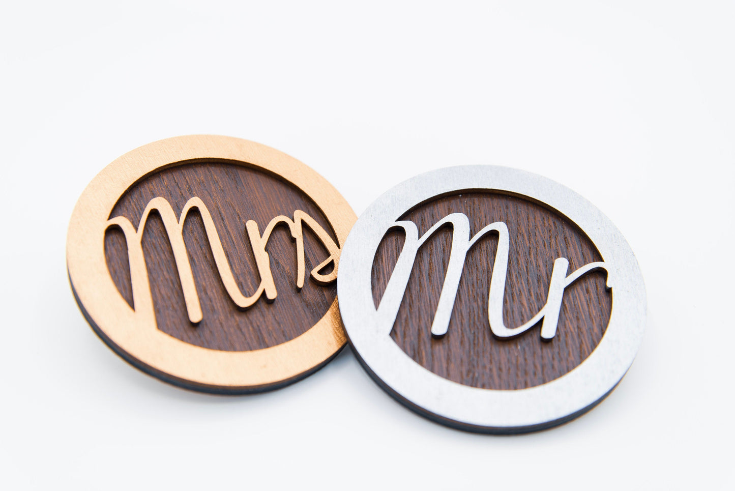 Mr & Mrs Coasters - Couple&#39;s Gift - Just Married Gift - Wedding Gift - Bride And Groom - Wooden Coasters - Lockdown Wedding Gift
