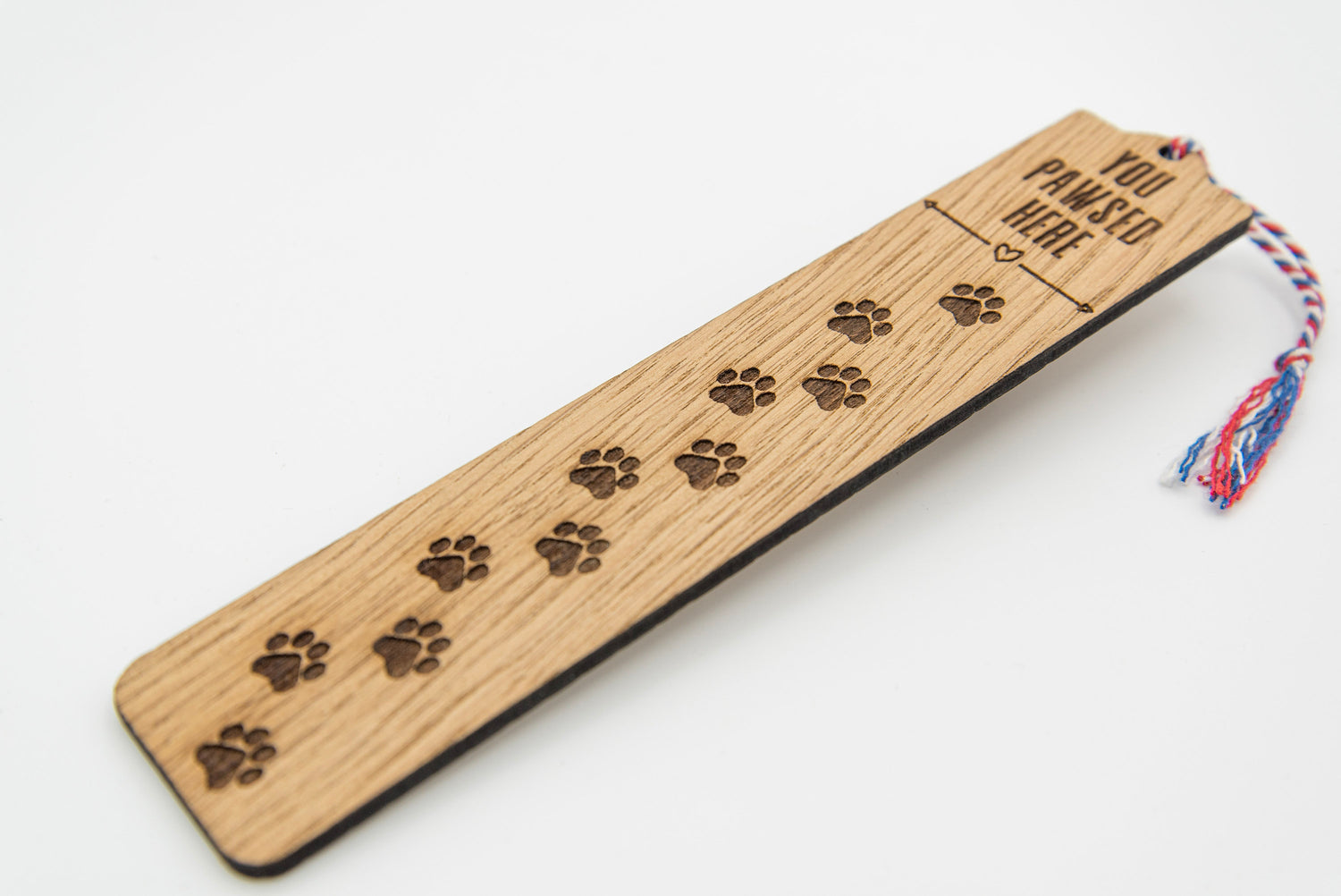 You Pawsed Here Wooden Bookmark | Bookworm Gift | Isolation Gift | Bookmark Gift | Animal Lover