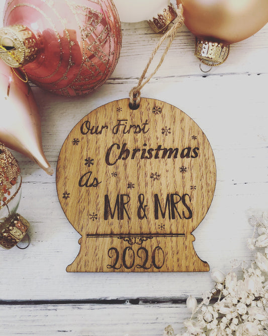 First Christmas As Mr & Mrs Bauble