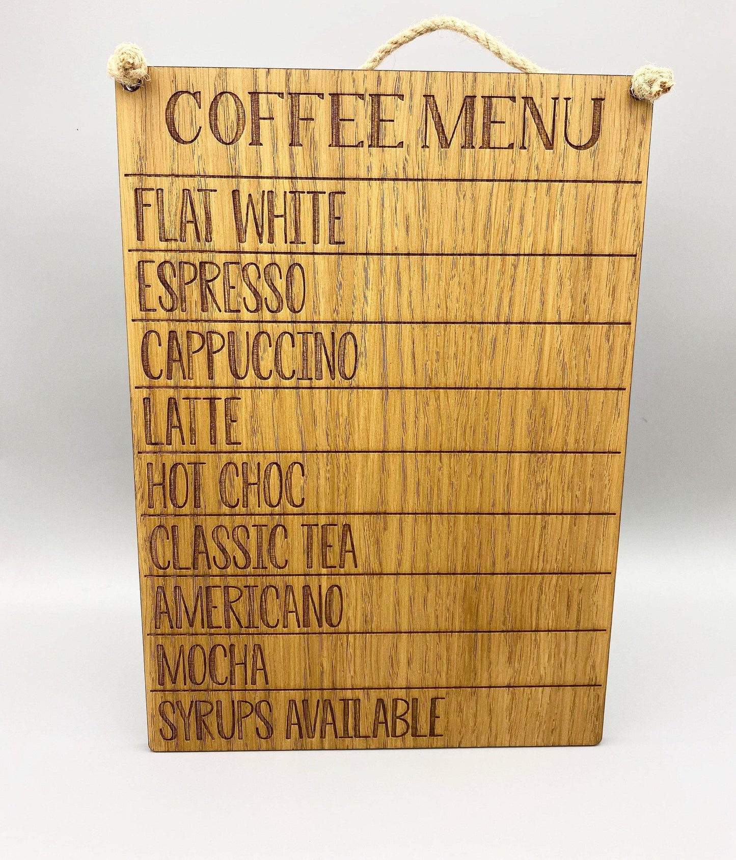 Coffee Sign | Coffee Menu | Cafe Drink Menu | Hot Drinks Menu | Coffee Lover | Coffee Addict | Kitchen Decor | Kitchen Sign | Coffee Shop