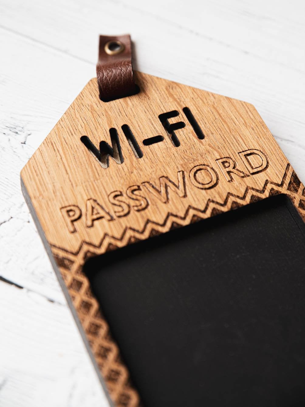 WiFi Password Sign | Wooden Hanging Blackboard Sign | Home WiFi | Guest WiFi | Entrance Hall Decor | Hotel Guest WiFi | WiFi Chalkboard