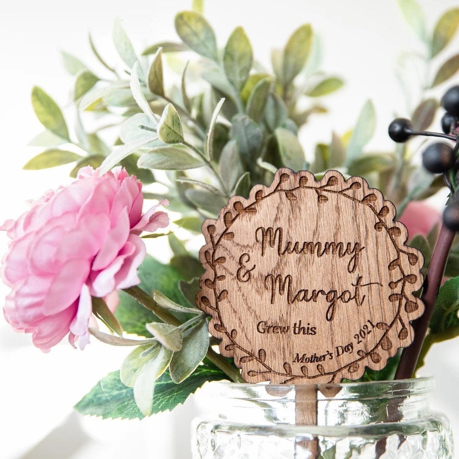 Mothers Day Plant Marker | Personalised Wooden Plant Marker | Mothers Day Gift 2021 | Gardening Gift | Personalised Gardening | Garden Plant