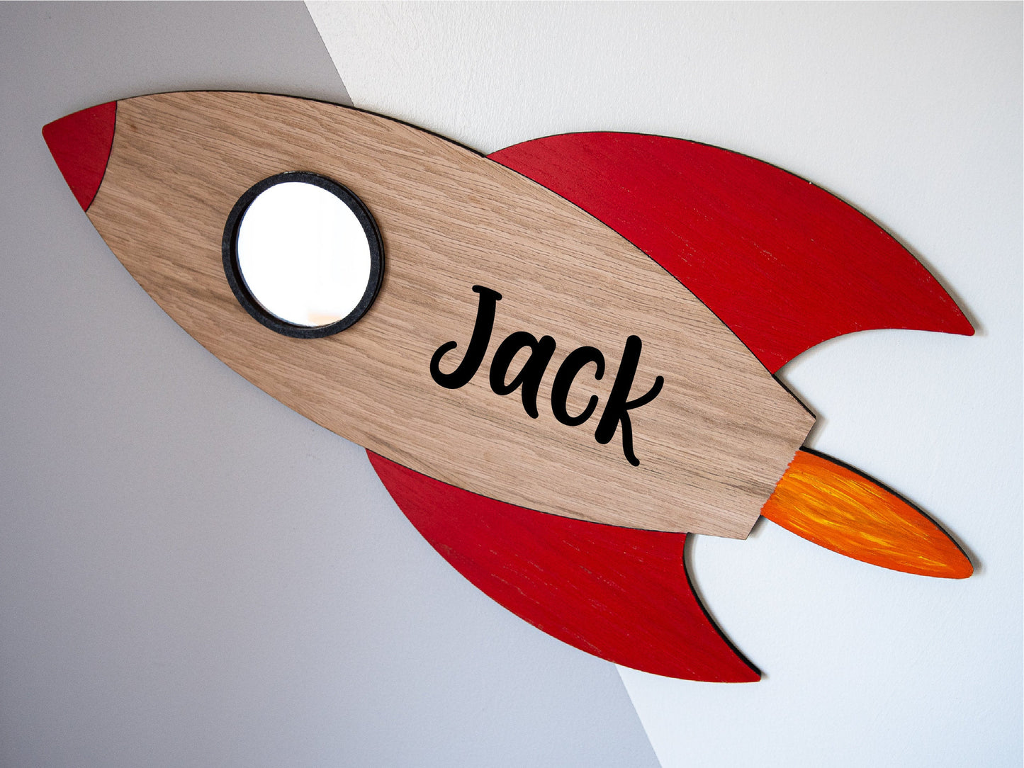 Personalised Rocket Wall Decor | Space Themed Decoration | Rocket Name Sign | Name Plaque | Kids Playroom Decor | Space Gift For Boys & Girl