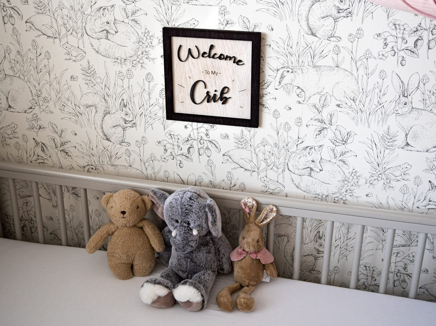 Welcome To My Crib Nursery Sign | Gender Neutral Gift For Babies | Parents To Be Gift | Baby Shower Gift | Nursery Sign | Wall Decor |