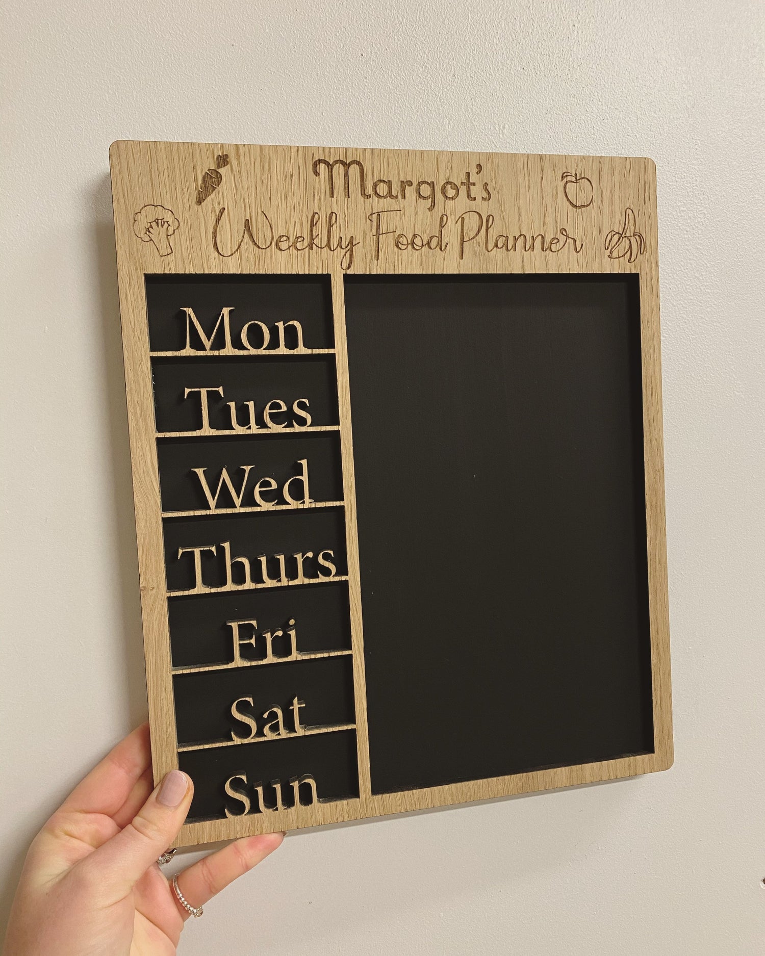 Personalised Baby Weaning Chart | Food Organiser | Weaning Gift | Gift For New Parents | Food Planner Chalkboard | Kitchen | Weaning Journey