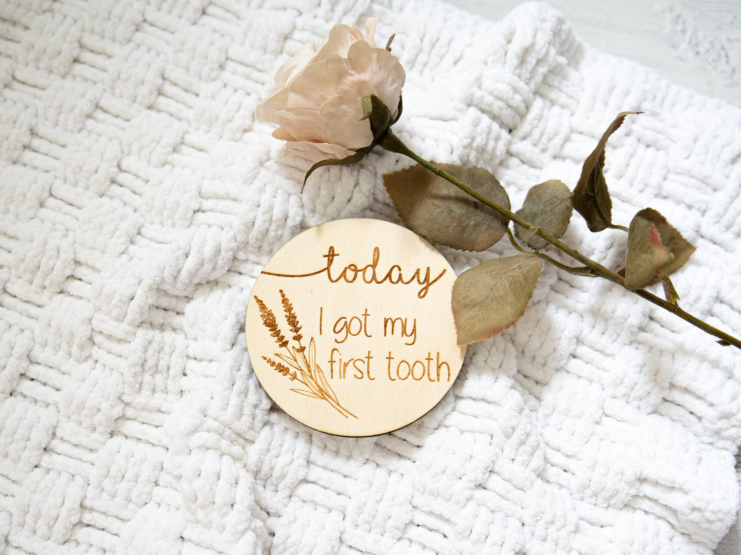 Baby Milestone Discs | Wooden Engraved Achievement Cards | My First | New Baby Gift | Baby Shower Gift | Baby Photo Props | Nursery Decor |