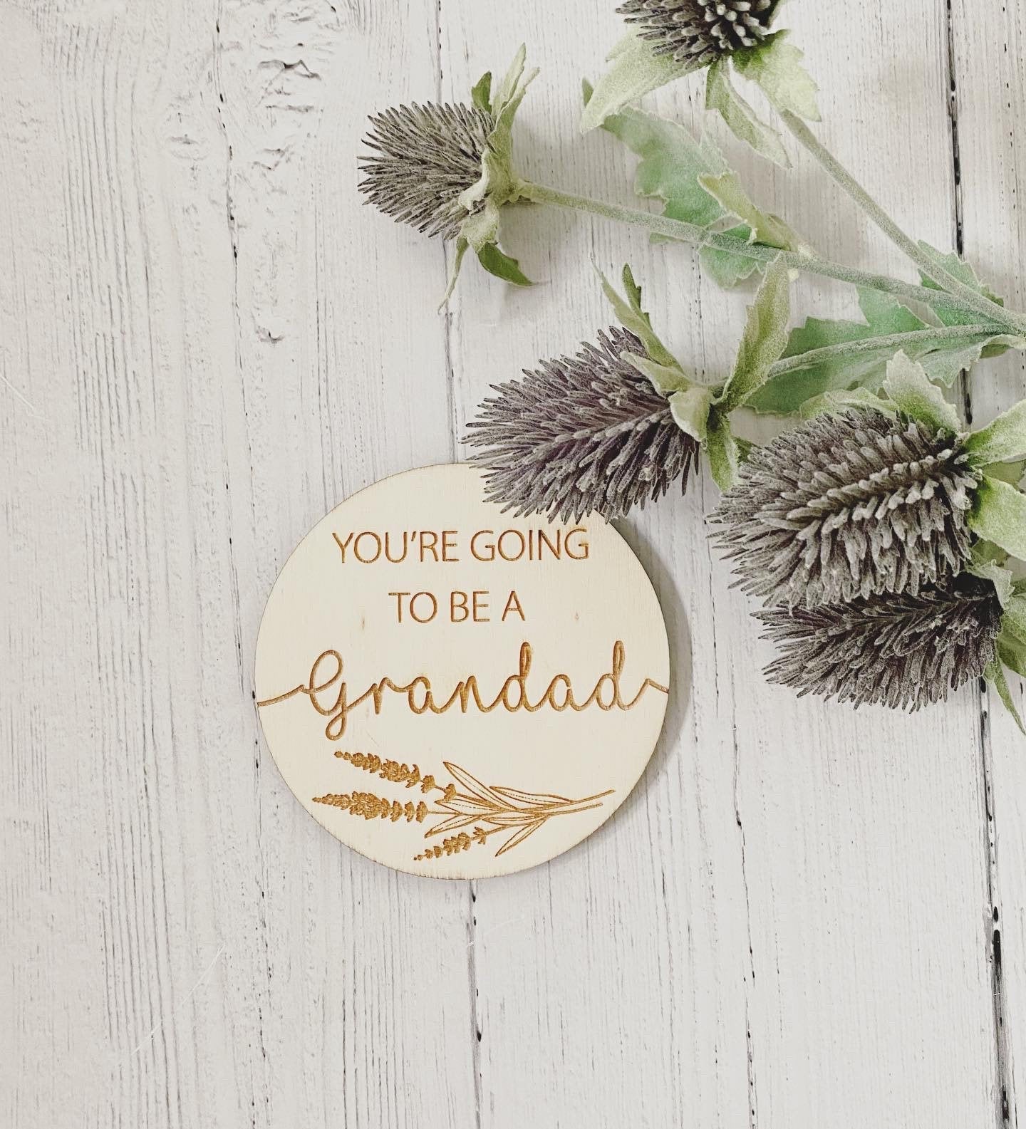 Pregnancy Announcement Plaques | You’re Going To Be A Daddy | Sister| Grandparents | Baby Announcement Photo Props | Boho Photo Props | Wood