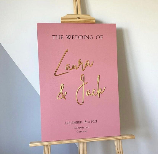 Wedding Welcome Sign, Wedding Welcome Sign Acrylic, Welcome To Our Wedding Sign, Personalised Wedding Decoration, Entrance Sign, A1 A2 XL